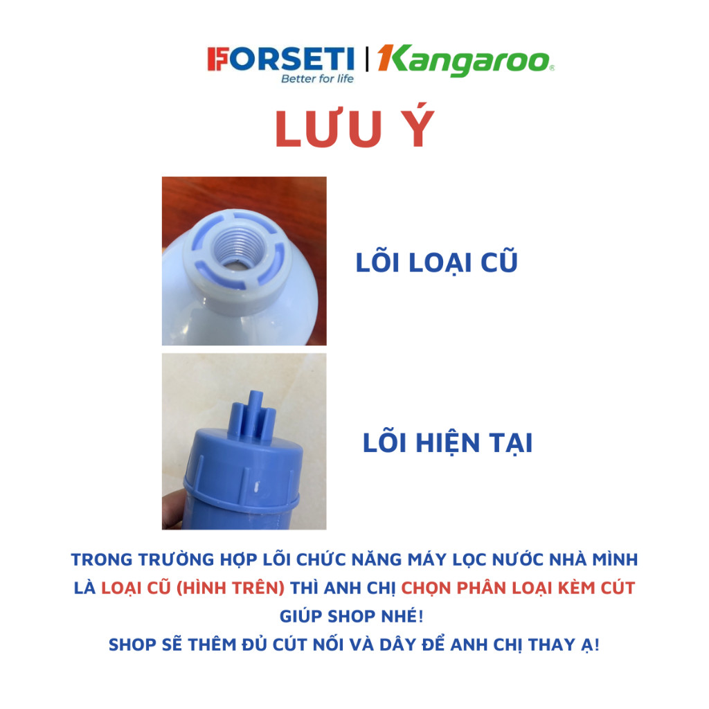 Trọn bộ 9 lõi lọc nước Kangaroo hàng chính hãng dùng cho máy lọc nước Kangaroo KG19A3