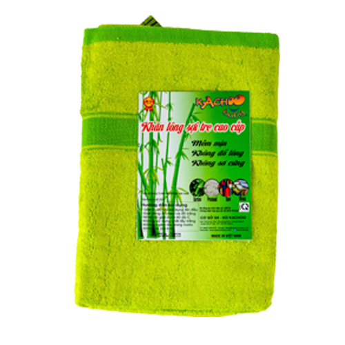 Khăn lông sợi tre 1.2 mét (kích thước 60 cm x 120cm) dùng để lau người sau khi tắm, lau mặt, lót nằm, quấn bé