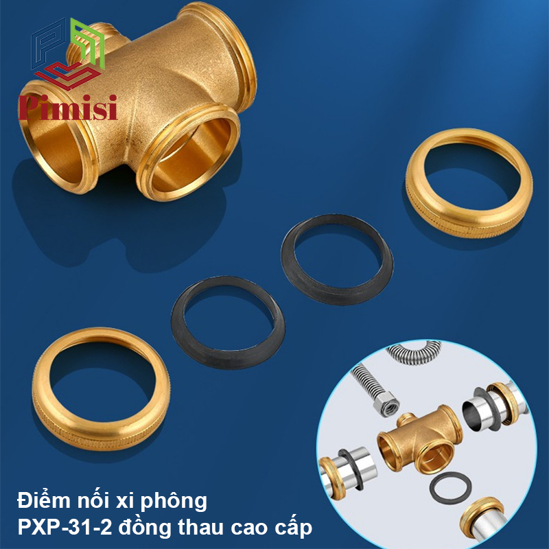 Xi Phông Chậu Rửa Bát 2 Hố Phi 110-140 Inox Cao Cấp Kiểu Chun Uốn - Bẻ Cong, cho Bồn Rửa Chén 2 Hộc Đôi | Chính Hãng