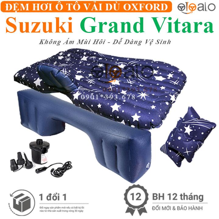 Đệm hơi ô tô Suzuki Grand Vitara vải dù Oxford CAO CẤP họa tiết ngôi sao