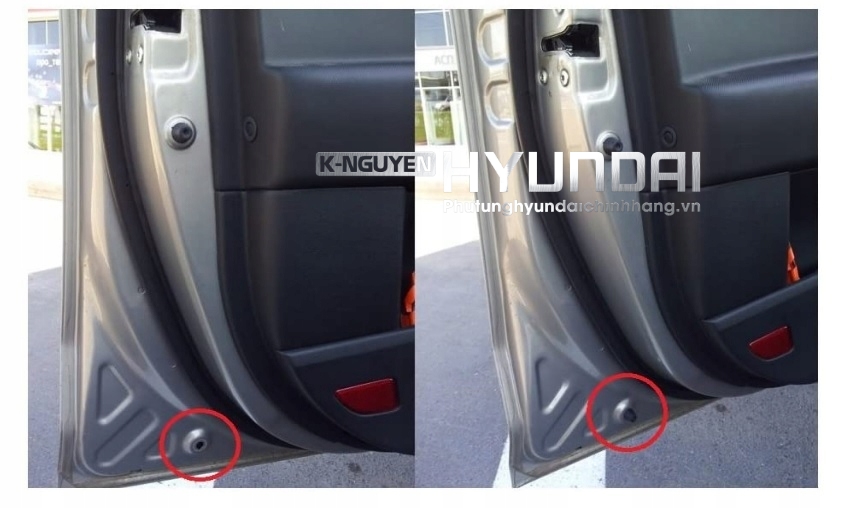 Cao su giảm chấn cánh cửa xe Hyundai Kia - Dùng chung cho các dòng xe I10, Morning, Accent, Elantra, Forter, K3, Cerato, Tucson, Santafe,...