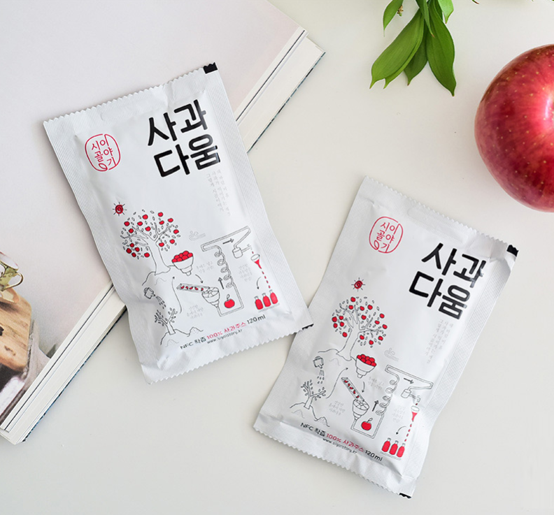 Hộp 30 Gói Nước Ép Táo Hàn Quốc SAGWADAEUM Apple Like (120ml/gói)