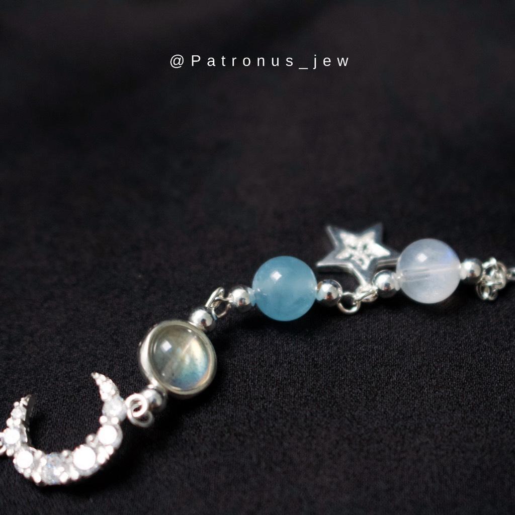 Lắc Tay Aquamarine Mix Moonstone VTAMM22A Patronus
