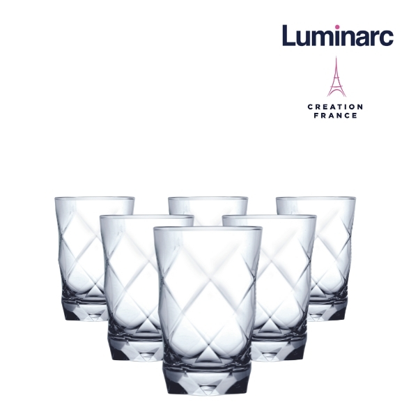 Bộ 6 Ly Cao Thuỷ Tinh Luminarc Louvre 350ml - LULON1807