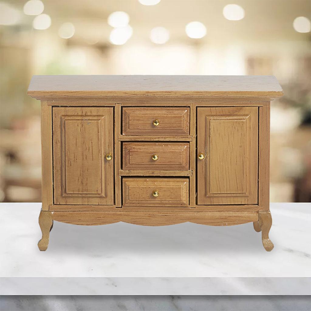 1:12 Dollhouse Modern Handmade Cabinet Furniture Decoration