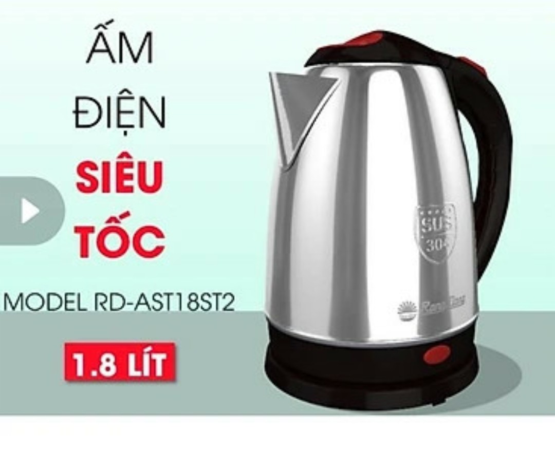 Ấm Điện Siêu Tốc- Ấm Đun Nước 1,8 lít