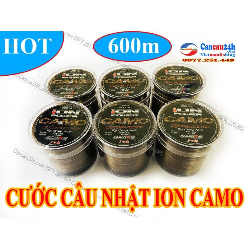 Cước câu cá Nhật ION CAMO chính hãng chuyên dùng săn hàng cá lớn đủ side