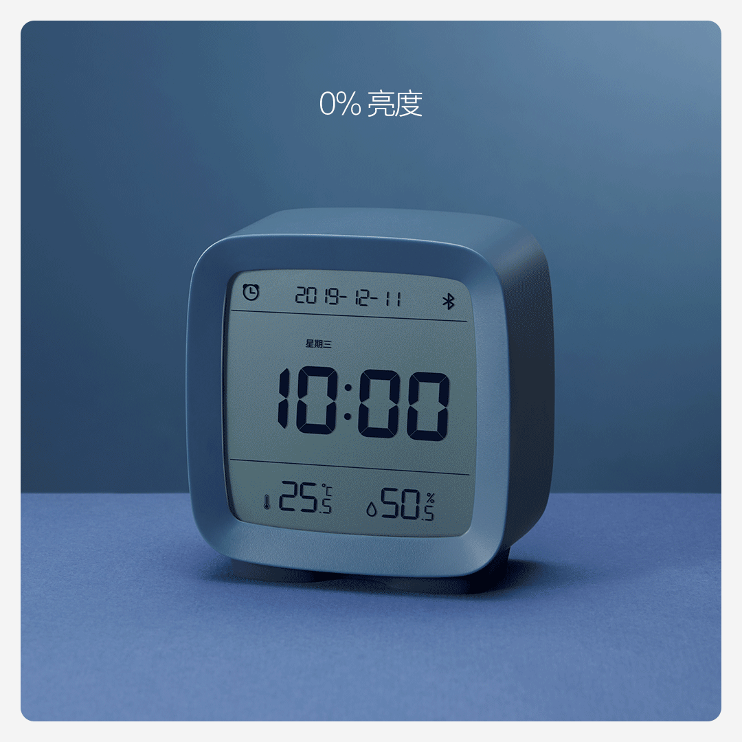 Đồng hồ báo thức thông minh Xiaomi Qingping BT Alarm Clock Temperature Humidity Monitoring Night Light 3 in 1 Multifunctional Clock Work With Mijia