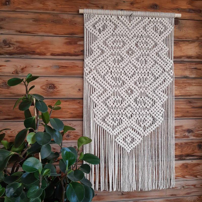 MÀNH TREO TƯỜNG MACRAMÉ TRANG TRÍ NHÀ CỬA