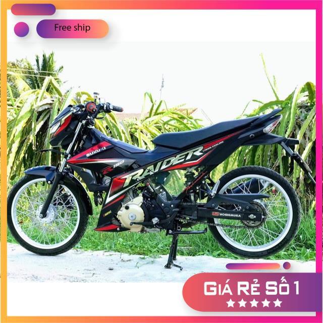 Tem rời Raider Fi đỏ đen chất liệu Crom.