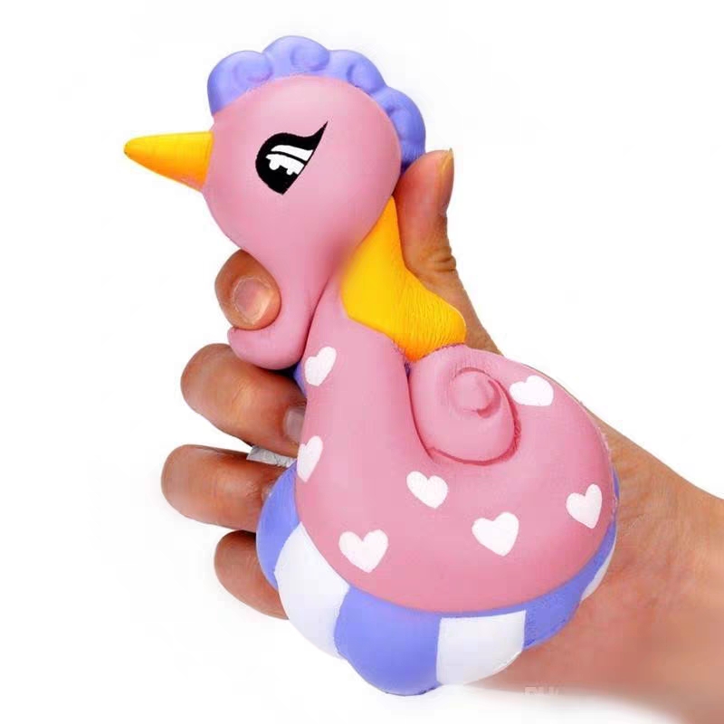 Squishy cá ngựa, squishy chậm tăng mùi thơm dịu nhẹ, đồ chơi cho bé trai và bé gái