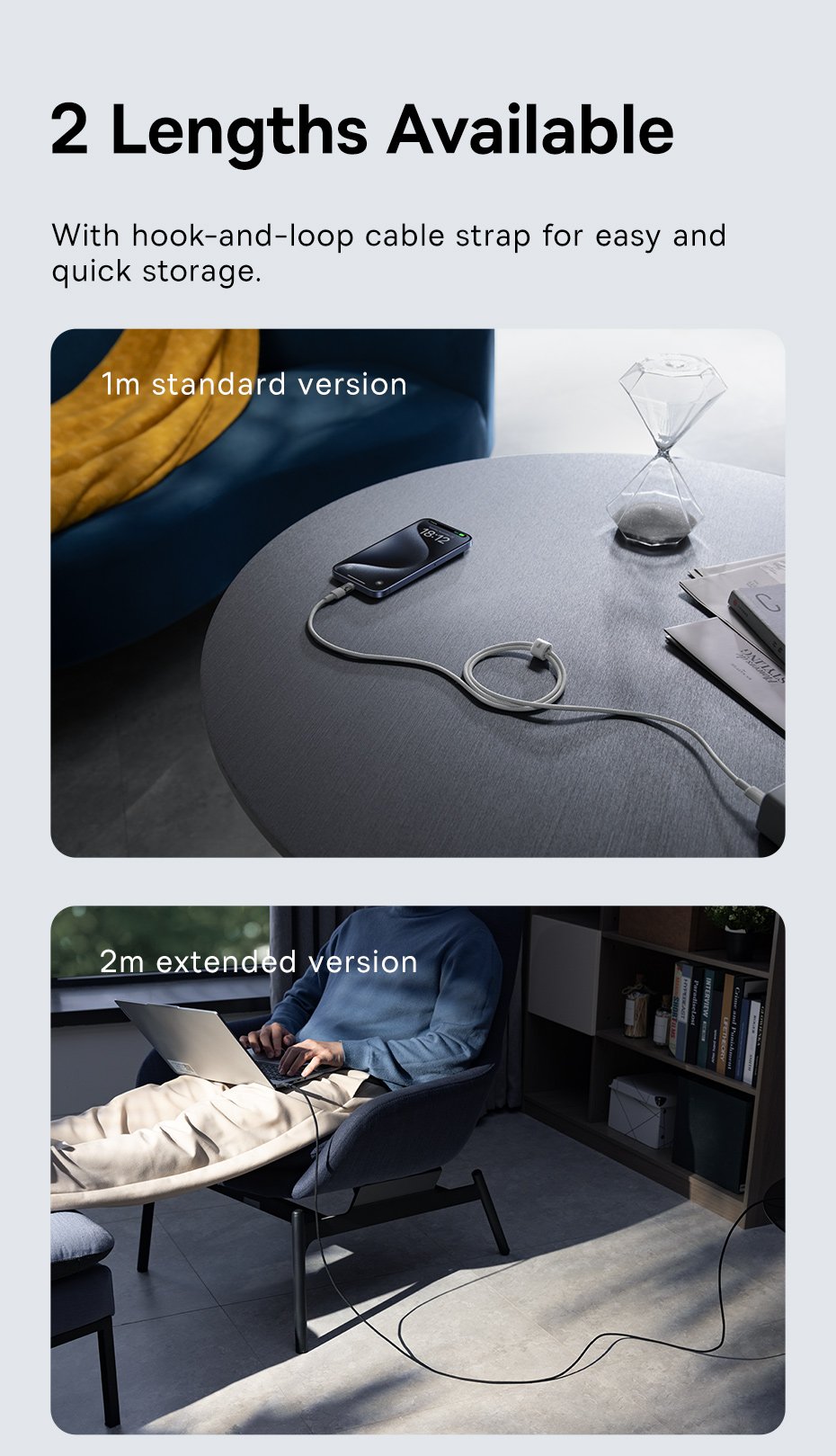 Cáp sạc nhanh Type C to Type C 100W Baseus Gem Fast-Charging Data Cable - Hàng chính hãng
