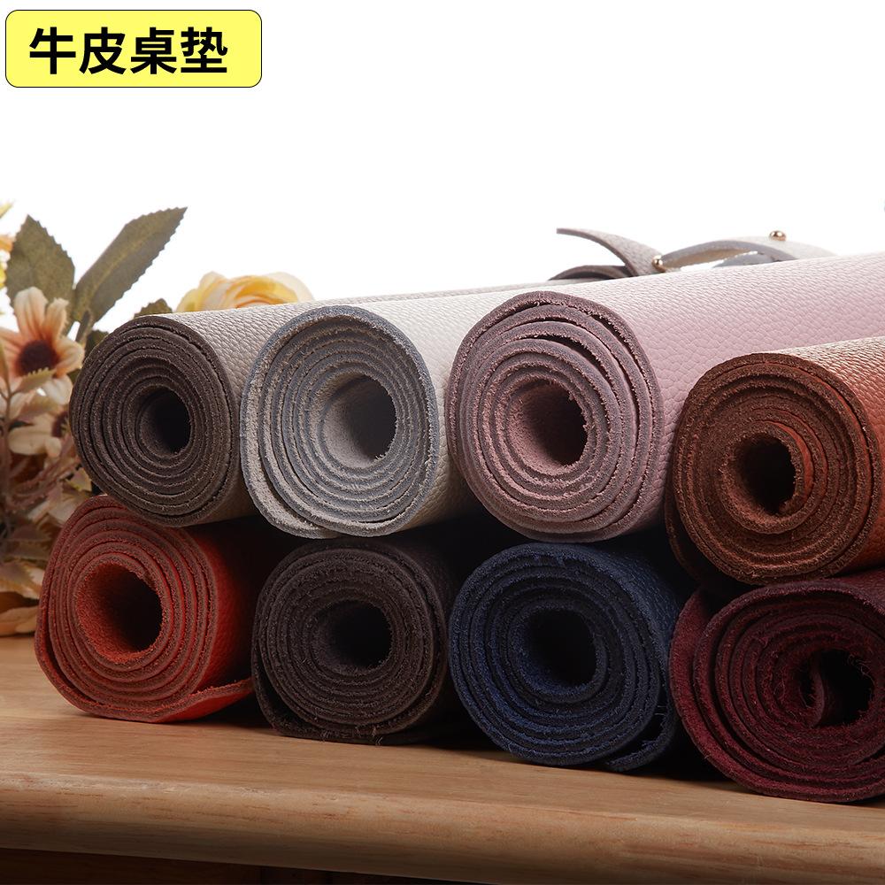Phong cách mới nhất mẫu vải thiều lớp trên cùng bảng da bò thảm quá khổ miếng lót chuột bằng da văn phòng bằng da bàn viết máy tính để bàn thảm máy tính pad