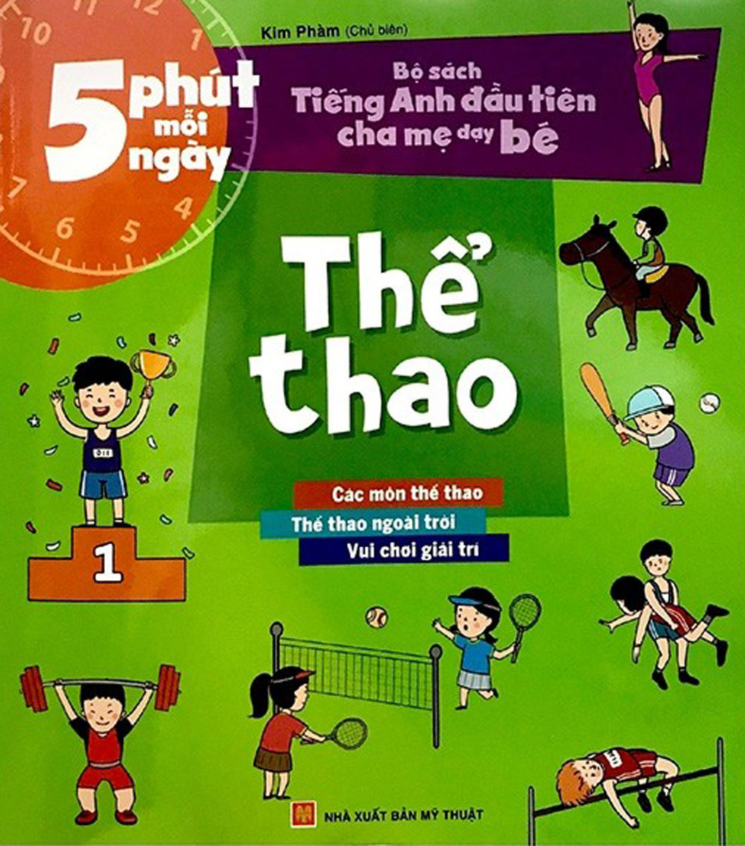 Bộ Sách Tiếng Anh Đầu Tiên Của Bé - 5 Phút Mỗi Ngày - Thể Thao (ML)