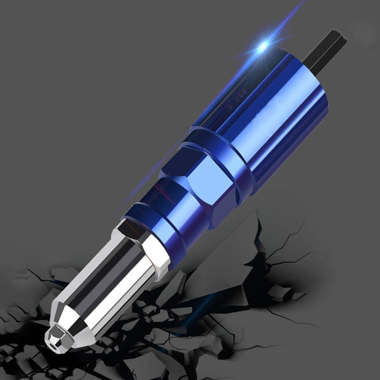 Electric Rivet Insert Nut Adaptor Drill-Adapter Cordless Riveting Kit