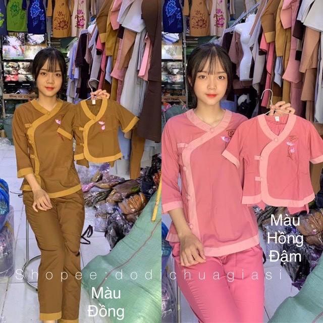 ĐỒ LAM ĐI CHÙA Cho Bé iu Mẫu Tim Phối Bé