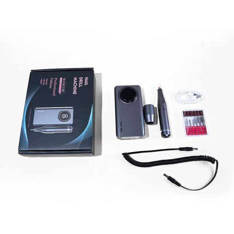 Máy Mài Móng MANICURE UV-201, Máy Mài Nail Mài Gel Tích Điện Cầm Tay Mini Cao Cấp-Tặng Kèm Bồ Đầu Mài