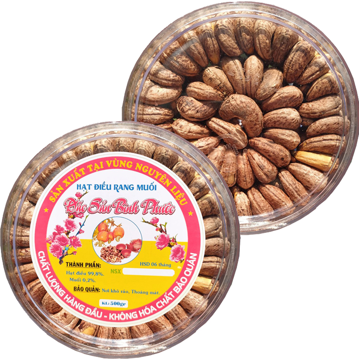 500G HẠT ĐIỀU RANG MUỐI XẾP HOA ĐẸP HÀNG LOẠI 1 CAO CẤP