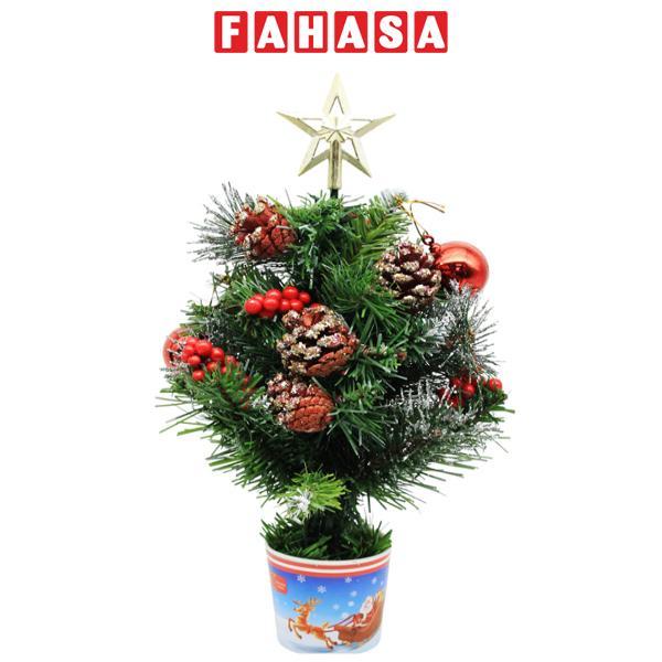 Cây Thông Mini 3 Loại Lá Trang Trí Noel 38 cm - Chaang Chiia LP-TN1.25-3LL