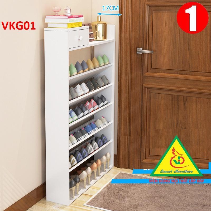 Tủ Giày Hiện Đại Nhiều Ngăn Để Giày, Tiết Kiệm Diện Tích VKG01B - Nội thất lắp ráp Viendong Adv