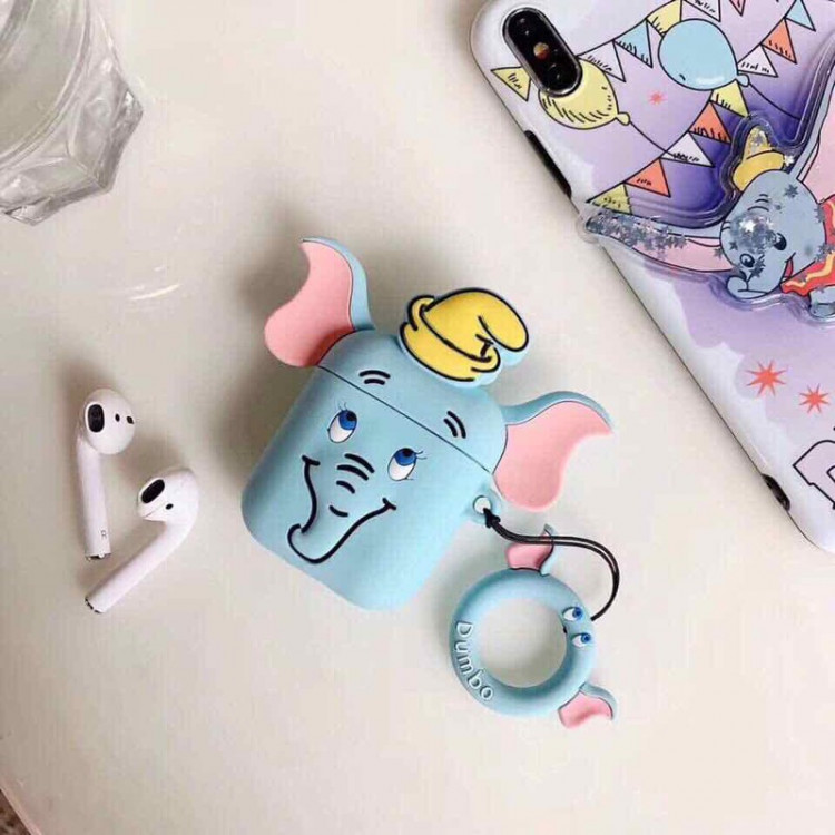 Case silicone bảo vệ Airpods hình chú voi biết bay 2