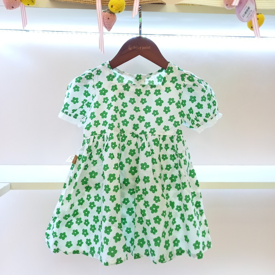 Váy cotton hoa nhí Xuân Hè cho bé gái