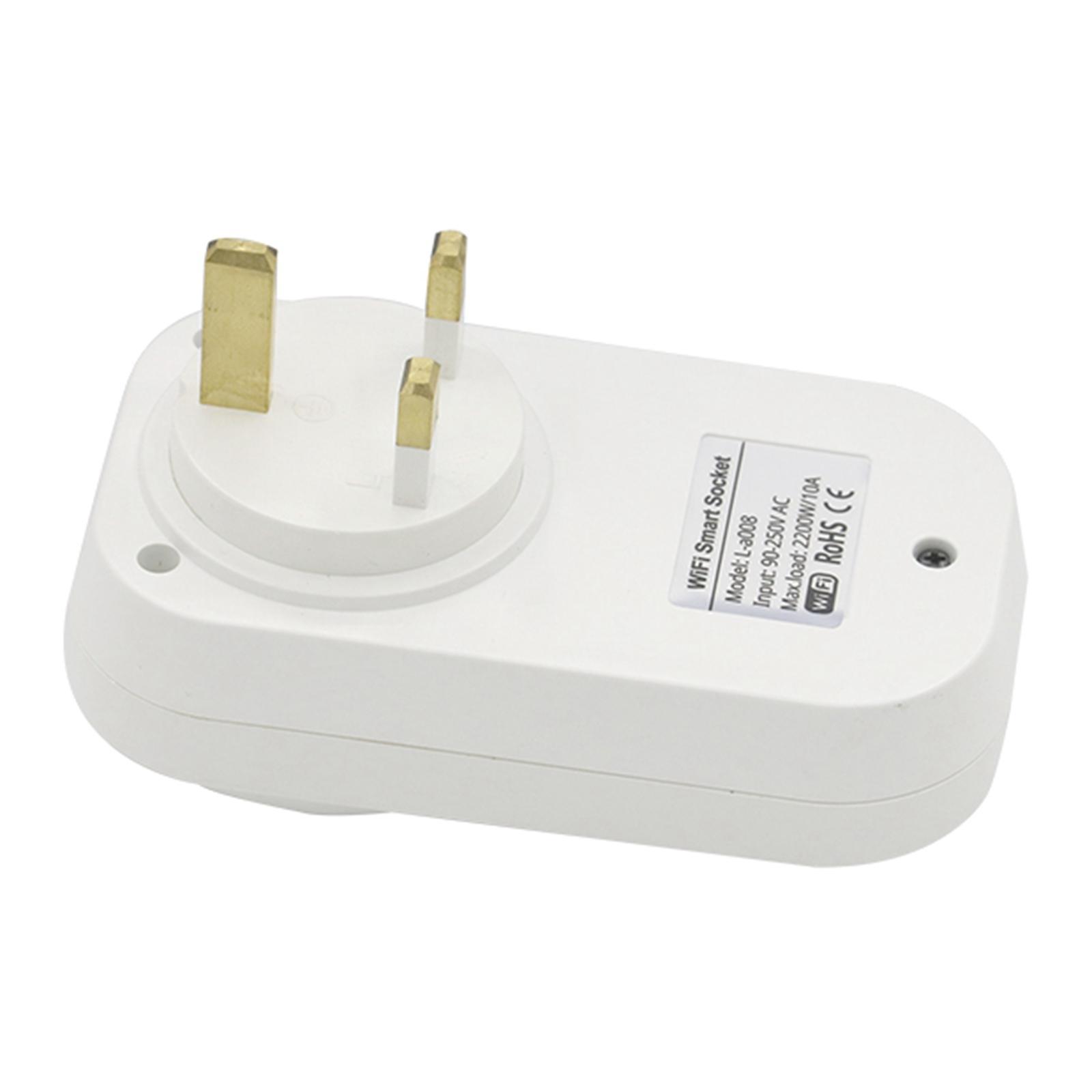 Wifi Smart Socket Plug Compatible with  Google Assistant Remote Control UK