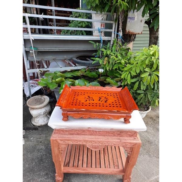 Khay trà thuyền - Khay trà khổng minh gỗ Hương