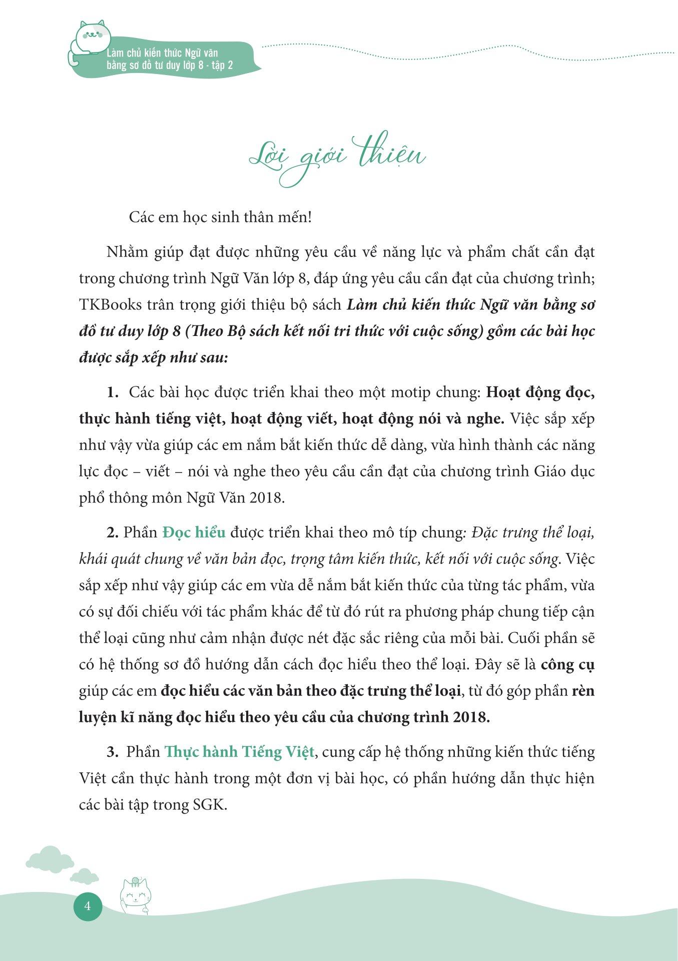 Làm Chủ Kiến Thức Ngữ Văn Bằng Sơ Đồ Tư Duy Lớp 8 - Tập 2 (Theo Chương Trình Của Bộ Sách Kết Nối Tri Thức Với Cuộc Sống)