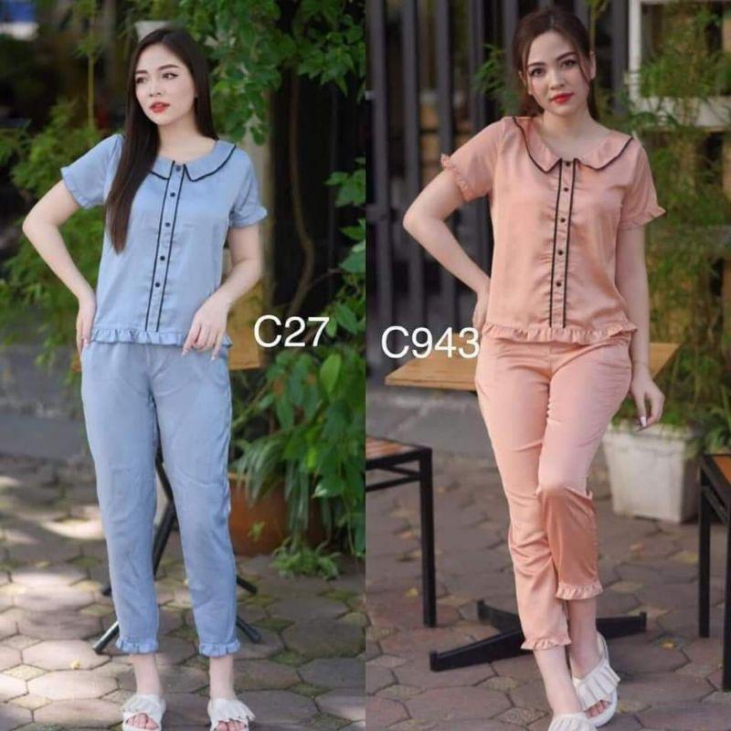 Set đồ lụa satin cao cấp sang đẹp