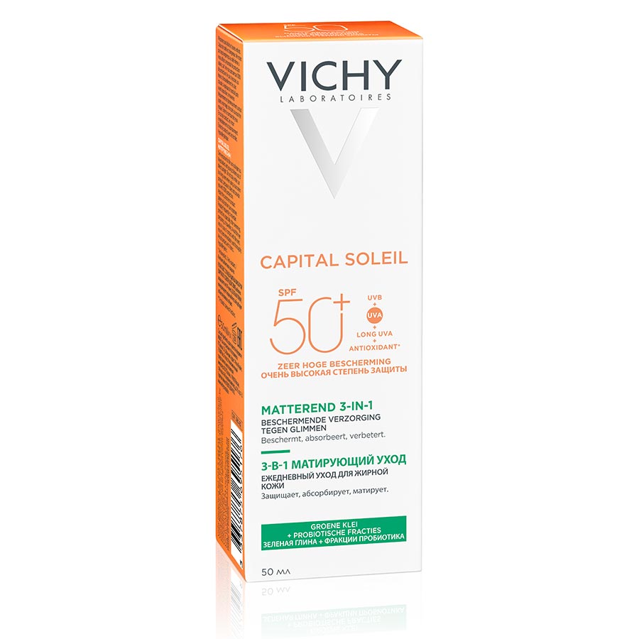 Kem Chống Nắng UVA+UVB Chống Bụi Mịn Vichy Spf50+CapitalSoleilMattifying 3in1 50ml