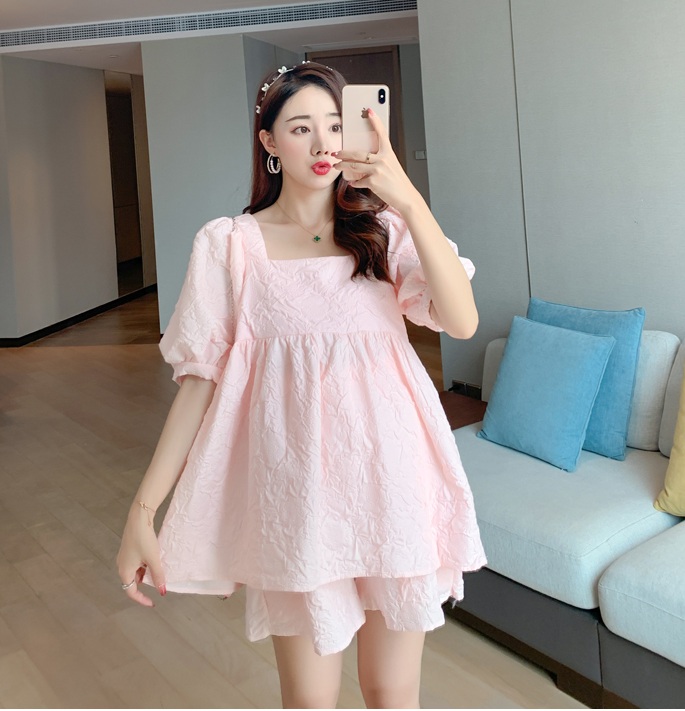 Bộ đùi gấm Hàn tông hồng BDD101