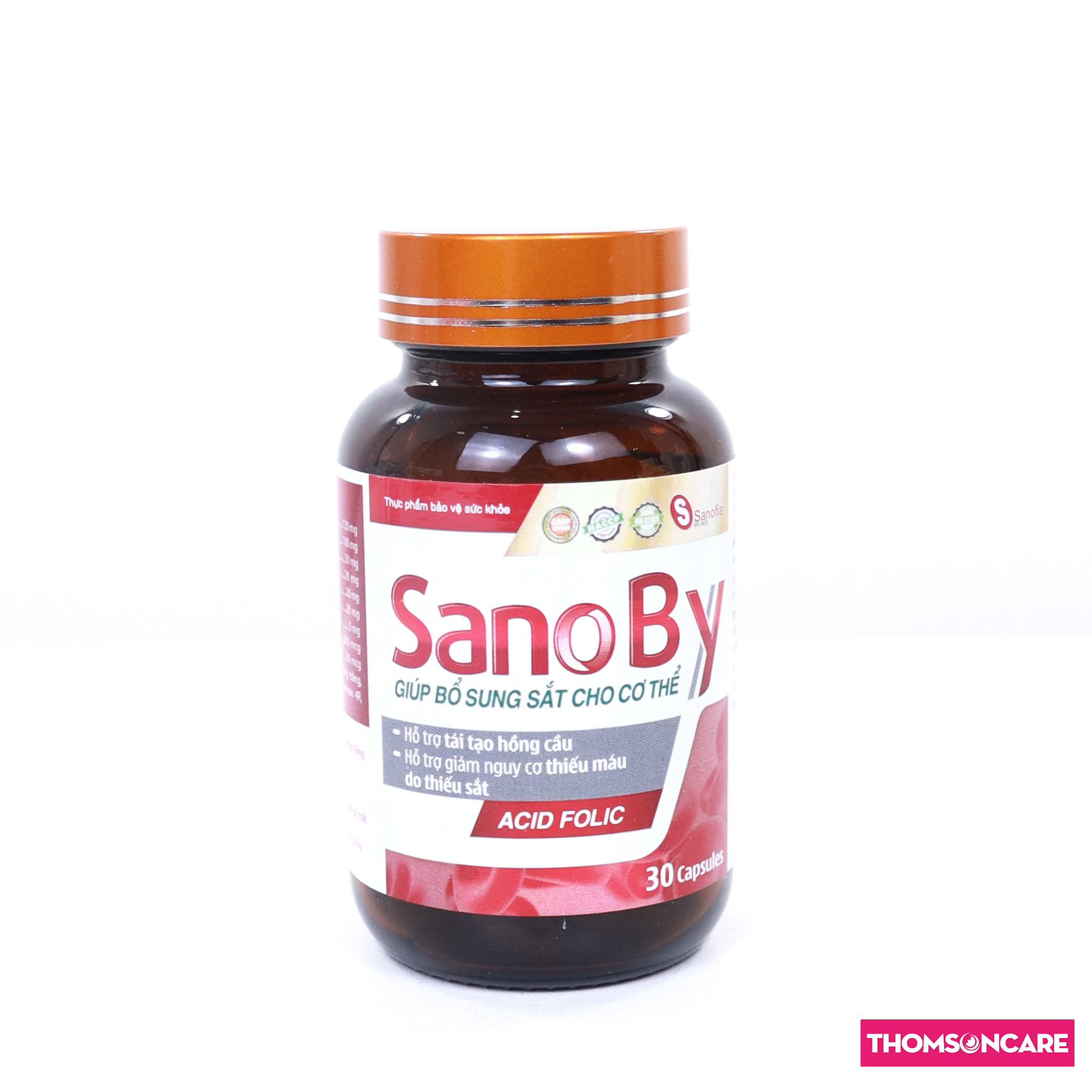 Sắt cho bà bầu Sano By - giúp bổ máu cho bà bầu, giúp thai nhi phát triển não bộ từ hạt óc chó - Thomsoncare