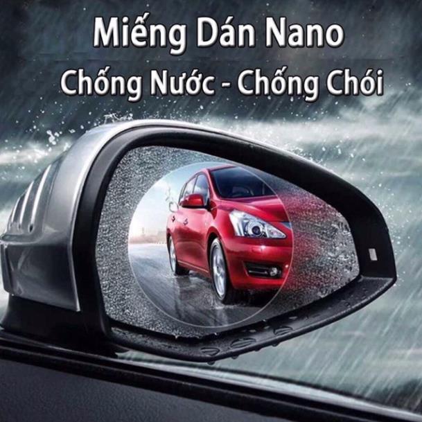 Bộ 2 miếng dán kính xe ô tô xe máy chống mờ kính chống loá chống nước cực cao