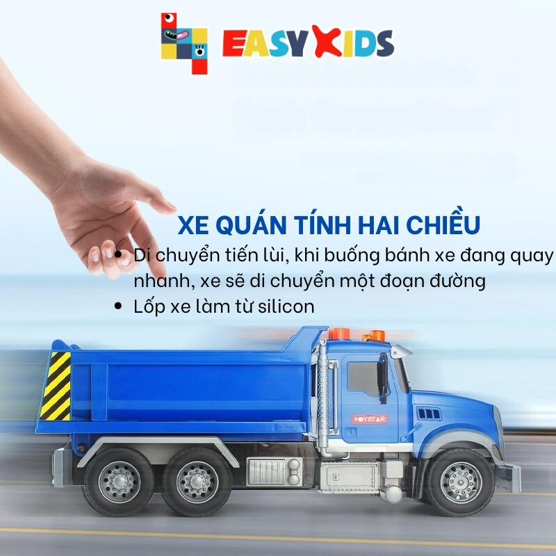 Xe Tải Xe Ben Toystar Đồ Chơi Mô Hình Cỡ Lớn Cho Bé, Đồ Chơi Xe Tải Xe Ben Có Đèn Nhạc