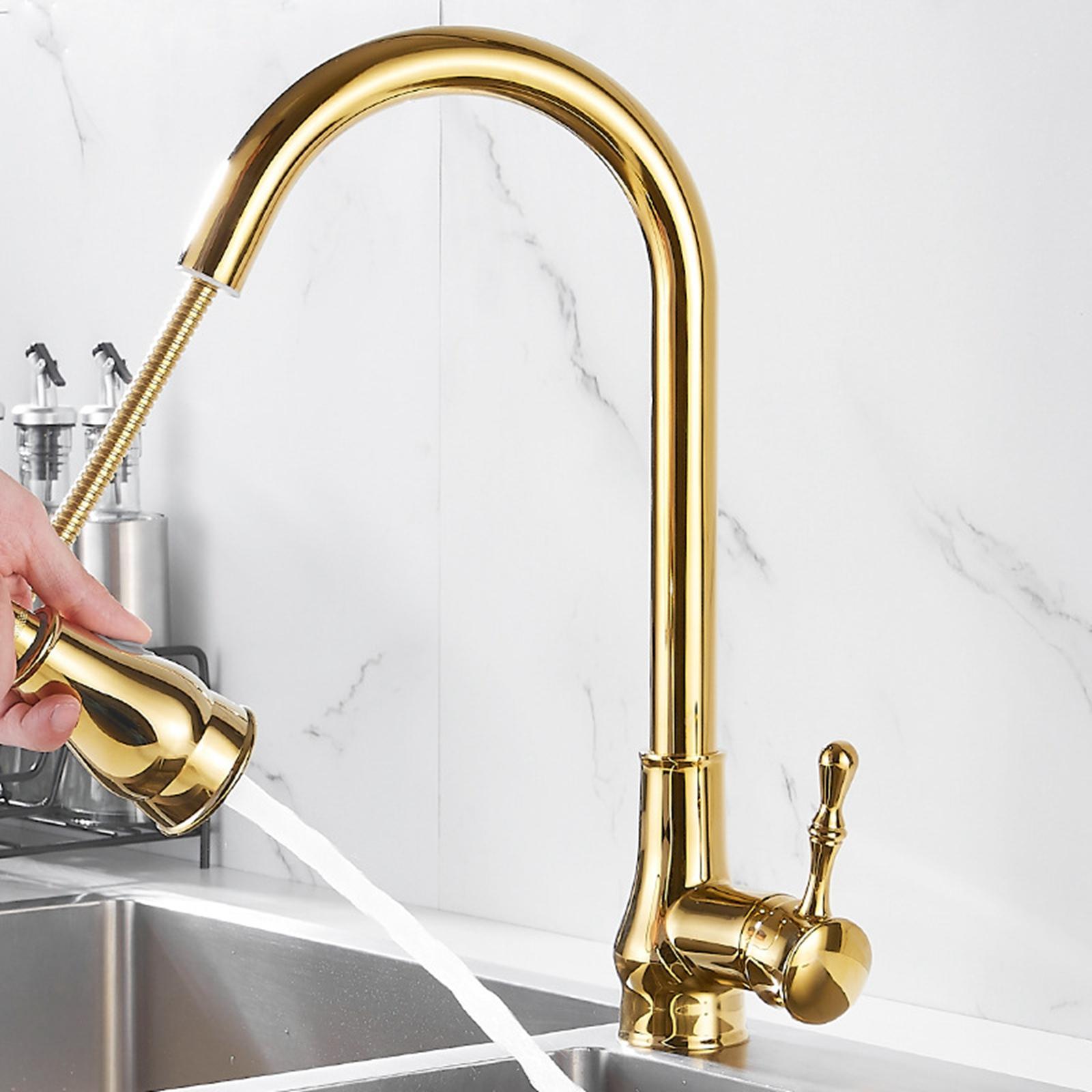 Flexible Kitchen Faucet Single Handle Tap High  Faucets for Hotel Kitchen Restaurant Bathroom