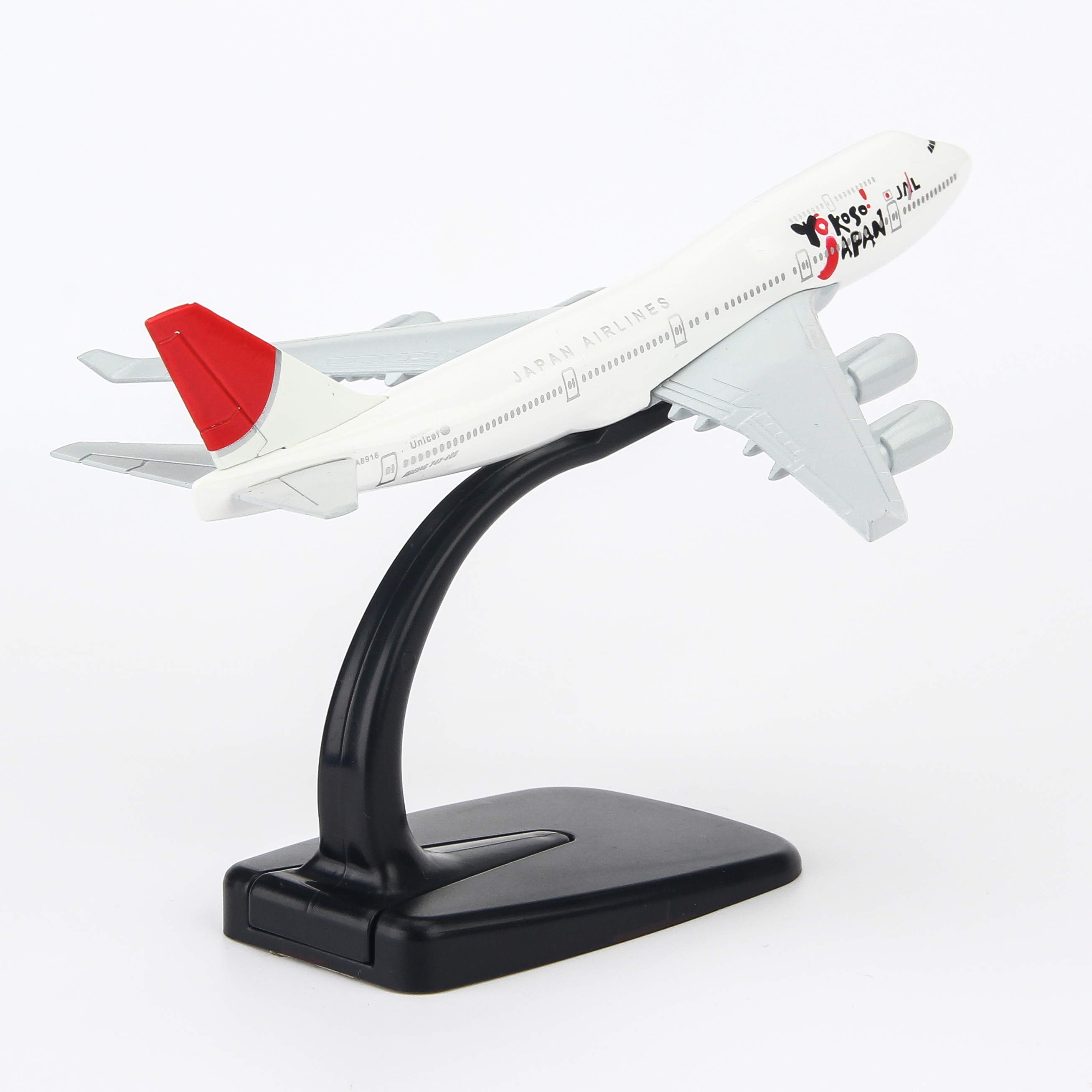 Mô Hình Máy Bay Trưng Bày Boeing 747 Japan Airlines Everfly (Trắng)