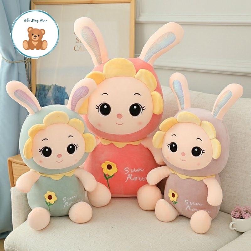Gấu Bông Thỏ Hoa Mặt Trời Sun Flower Kính thước 25cm