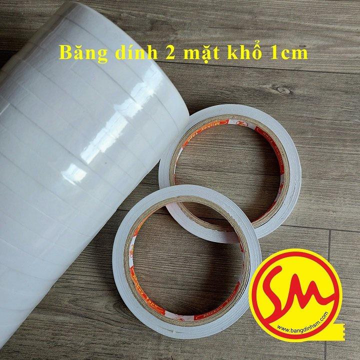 BĂNG DÍNH 2 MẶT khổ 1cm THÔNG DỤNG trong đời sống hàng ngày