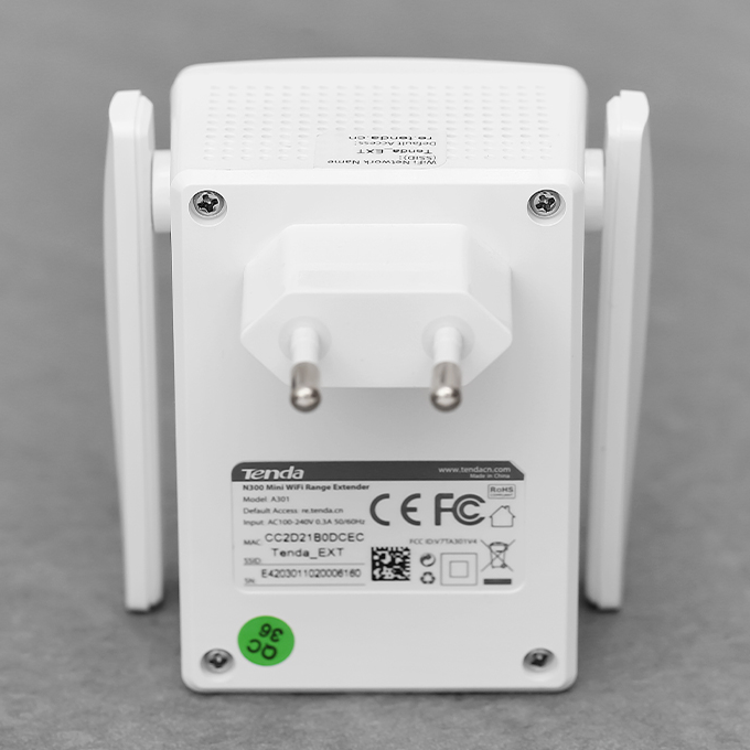 Bộ Mở Rộng Sóng Wifi Chuẩn N Tenda A301 Trắng