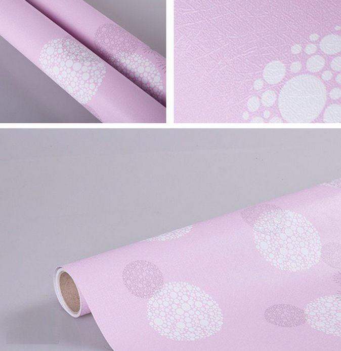 5m giấy decal cuộn pháo bông hồng DT57(45x500cm)
