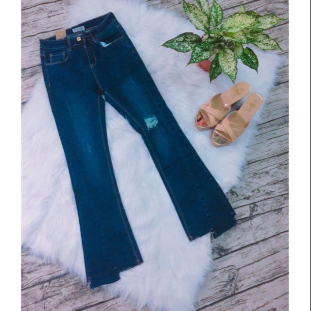 Quần jeans ống loe D8018 QC size 27