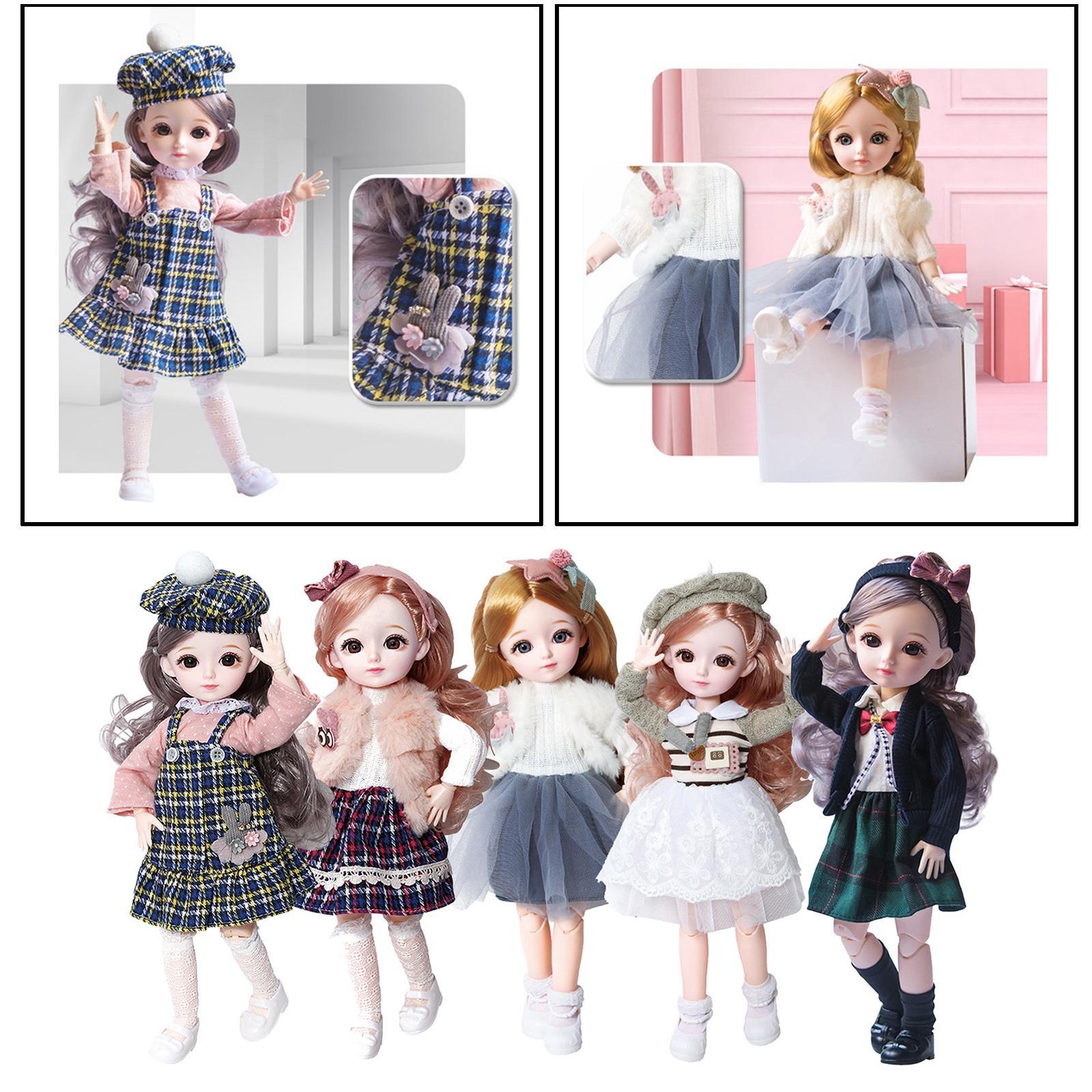 Fashionable 12inch Princess BJD Doll Outfits Dress up Role Play Toy