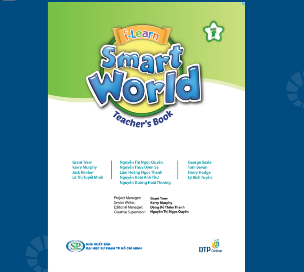[E-BOOK] i-Learn Smart World 7 Sách giáo viên điện tử