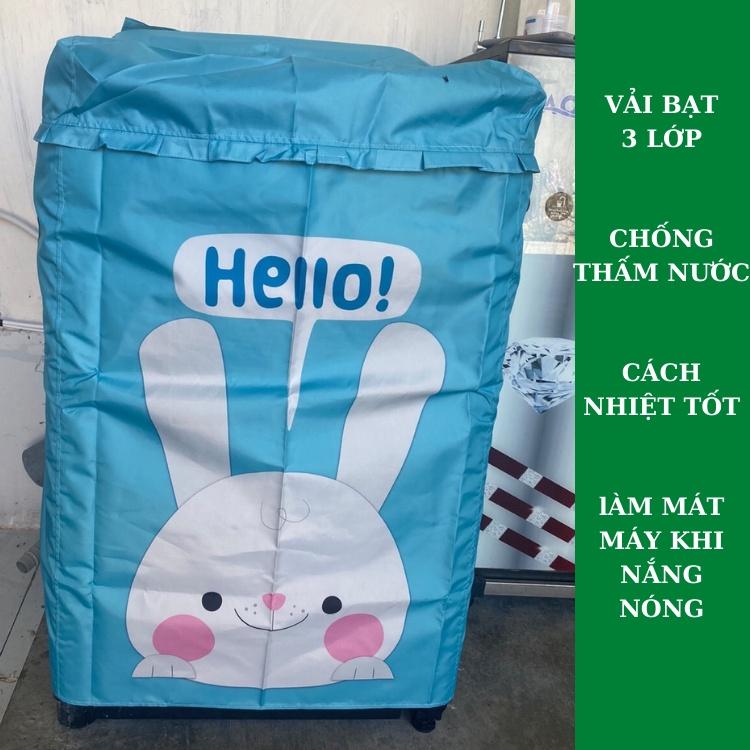 Bọc Máy Giặt Cửa Trên, Lồng Đứng 7 Kg, 8 Kg, 9 Kg, 10 Kg Áo Trùm Vải Bạt Chống Mưa Nắng