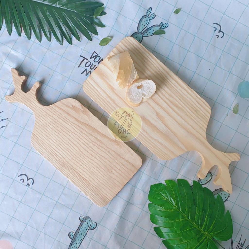 Thớt gỗ Tần Bì nguyên khối hình chữ nhật có tay cầm cành cây hàng đẹp đựng đồ ăn ,Decor trưng bày, chụp hình sản phẩm
