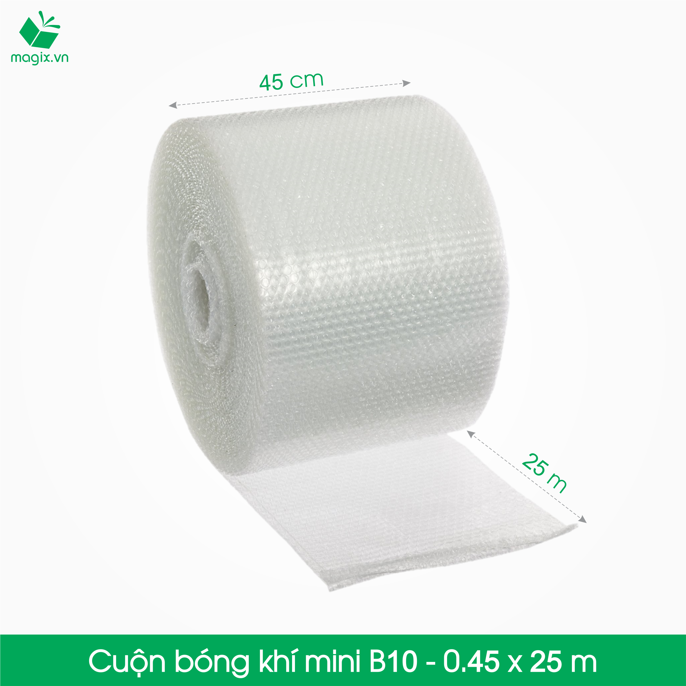 Hình ảnh B10 - 0,45 x 25 m - Cuộn Bong Bóng Khí - Màng xốp hơi - Xốp nổ