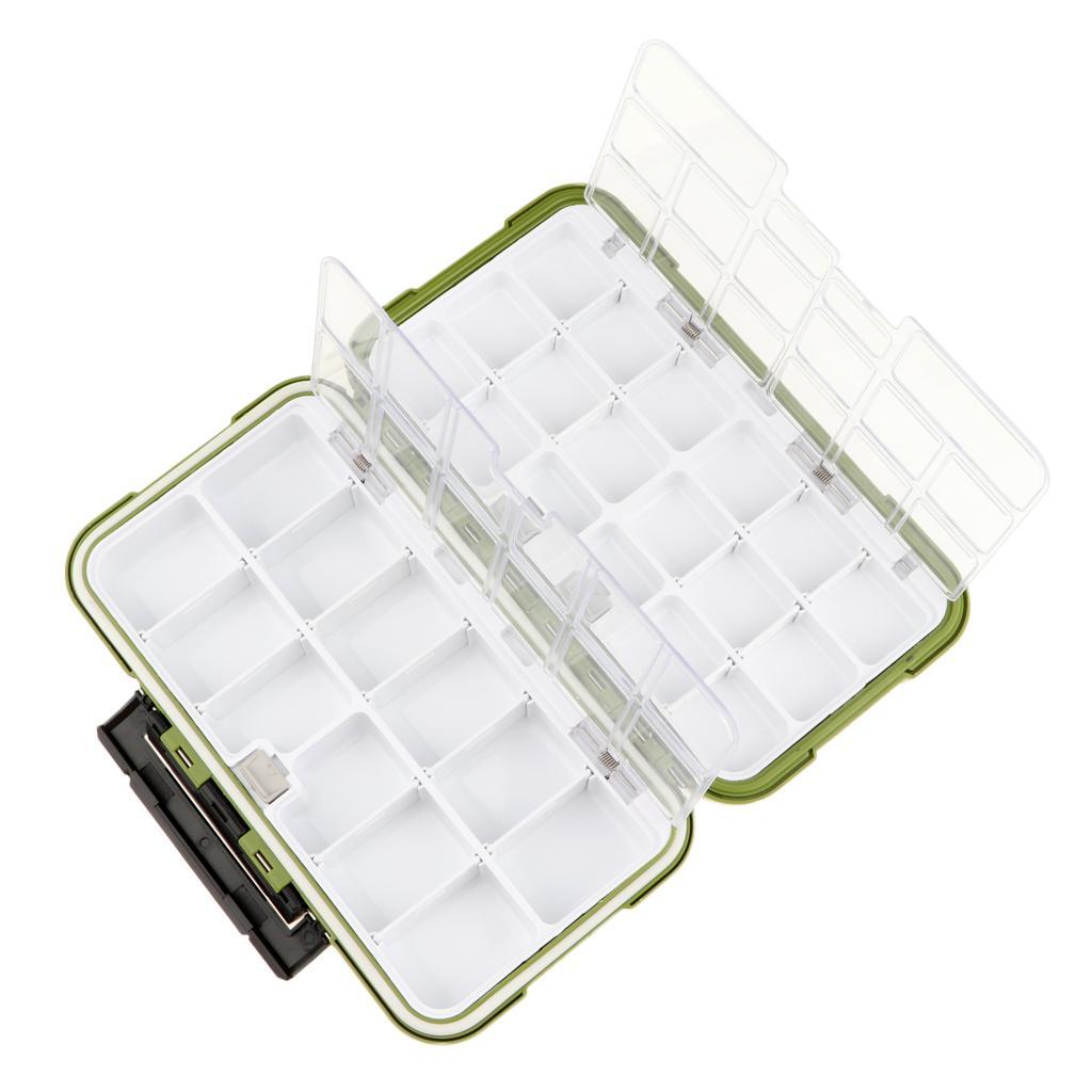 Premium Waterproof Plastic Fishing Hooks Lures Baits Tackle Storage Organizer Box Case - C Type