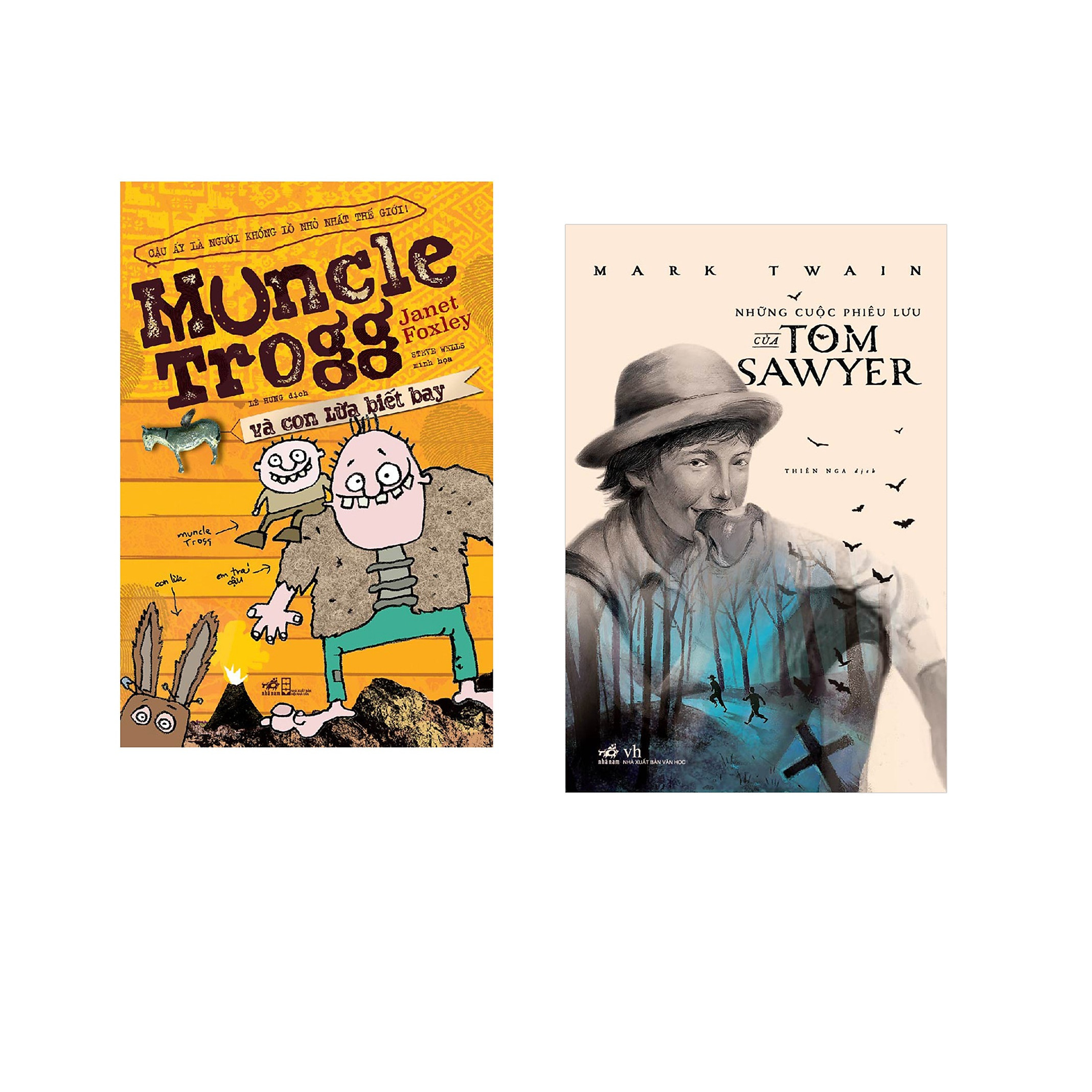Combo 2 cuốn sách: Muncle Trogg và con lừa biết bay + Những cuộc phiêu lưu của Tom Sawyer