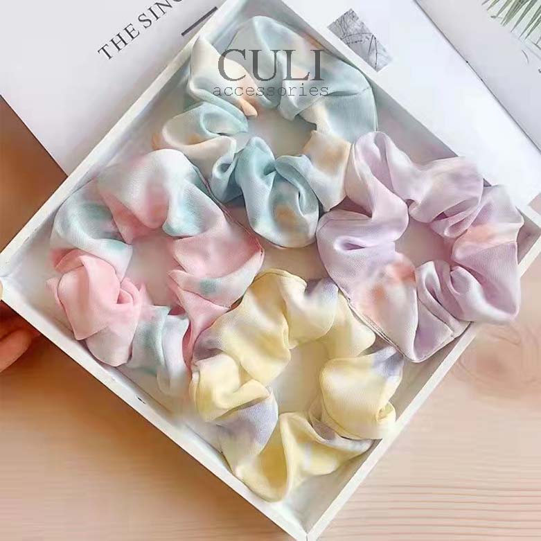 Dây cột tóc vải, Scrunchies màu sắc kẹo ngọt xinh xắn - Culi accessories